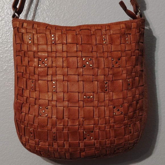 Vilenca Holland Woven Style Studs Purse Brown - Picture 16 of 16